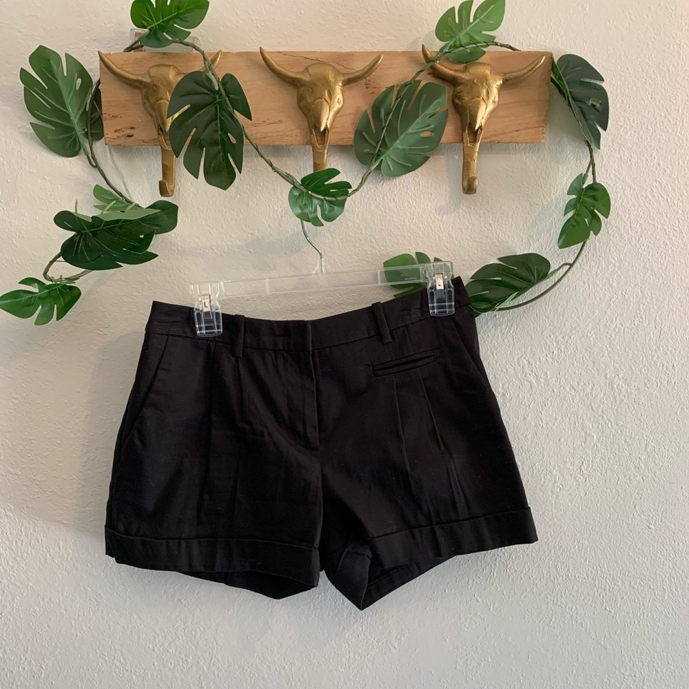 Black tailored H&M shorts